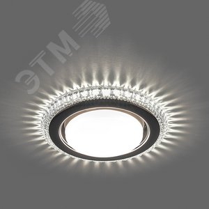 Светильник встраиваемый с белой LED подсветкой CD4036 потолочный GX53 без лампы, прозрачный, хром | 40503 | Feron 2