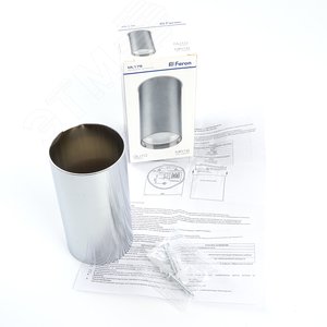 Светильник накладной потолочный под лампу, спот, ML176 MR16 20W 220V, хром | 40511 | Feron 9