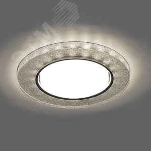 Светильник встраиваемый с белой LED подсветкой CD4041 потолочный GX53 без лампы, серебро, хром | 40518 | Feron 2