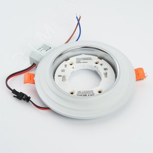 Светильник ДВО-15w GX53 без лампы со светодиодной подсветкой 4000К прозрачный хром 2