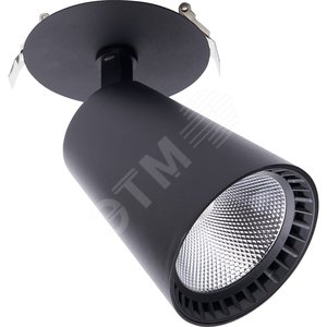 Светодиодный светильник AL181 встраиваемый 20W 4000K черный | 41004 | Feron