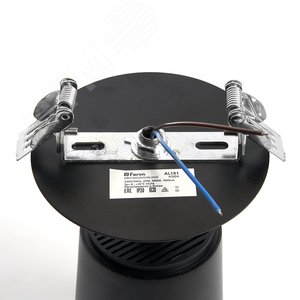 Светодиодный светильник AL181 встраиваемый 20W 4000K черный | 41004 | Feron 6