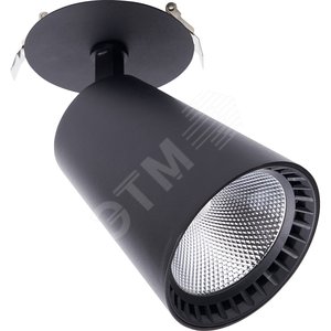 Светильник светодиодный ДВО-30w 4000К 2700Лм наклонный черный (AL181)