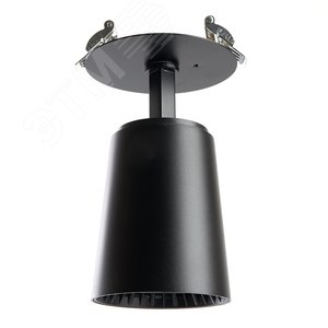 Светильник светодиодный ДВО-30w 4000К 2700Лм наклонный черный (AL181) 2