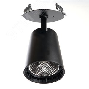 Светильник светодиодный ДВО-30w 4000К 2700Лм наклонный черный (AL181) 3