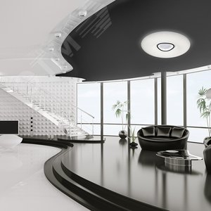 Светодиодный управляемый светильник накладной AL5320 тарелка 60W 3000К-6500K белый с кантом | 41022 | Feron 4