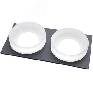 Светильник ИВО-2х50w G5.3 прямоугольный черный