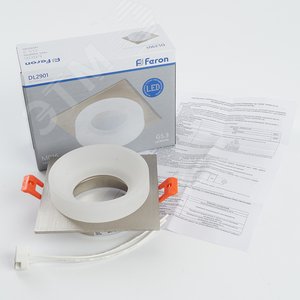 Светильник ИВО-50w G5.3 квадратный хром (DL2901) 7