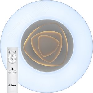 Светильник LED бытовой накл. с пультом AL5500 тарелка 80W 3000К-6500K | 41143 | Feron - Feron