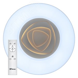 Светильник LED бытовой накл. с пультом AL5500 тарелка 80W 3000К-6500K | 41143 | Feron - фото 2