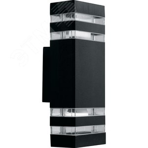 Светильник НБУ-2х60w вверх/вниз Е27 IP54 черный 2