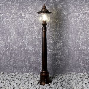 Светильник НТУ-60w столб Е27 IP44 коричневый