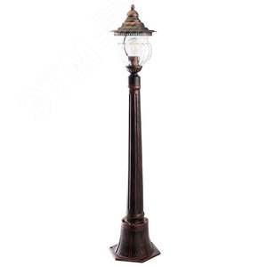 Светильник НТУ-60w столб Е27 IP44 коричневый 2