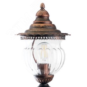 Светильник НТУ-60w столб Е27 IP44 коричневый 3