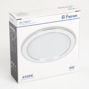 Светильник светодиодный ДВО-9w 4500К 720Лм белый 6