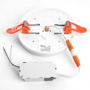 Светильник светодиодный ДВО-12w 4000К 1200Лм slim белый с регулируемым монтажным диаметром (до 90мм) 3