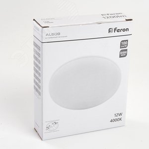 Светильник светодиодный ДВО-12w 4000К 1200Лм slim белый с регулируемым монтажным диаметром (до 90мм) 7