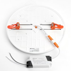 Светильник светодиодный ДВО-26w 4000К 2600Лм slim белый с регулируемым монтажным диаметром (до 170мм) 3