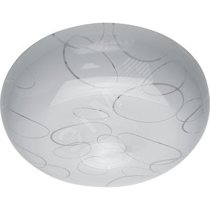 Светильник светодиодный ДБО-12w 4000К 960Лм IP20 круглый белый c узором (AL739)