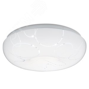 Светильник светодиодный ДБО-18w 4000К 1440Лм IP20 круглый белый c узором (AL739)