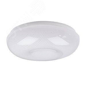 Светильник светодиодный ДБО-12w 4000К 960Лм IP20 круглый белый с узором (AL749)