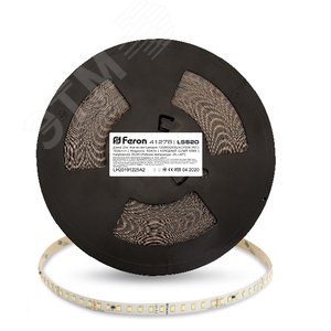 Лента светодиодная 9.6Вт/м 24В 6000К IP20 120LED/м LS520 стабилизированная