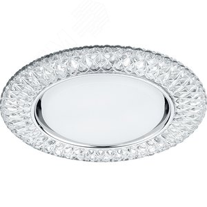 Светильник встраиваемый с белой LED подсветкой CD4043 потолочный GX53 без лампы, прозрачный, хром | 41305 | Feron 2