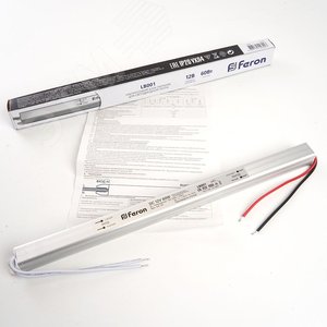 Драйвер светодиодный LED 60w 12v ультратонкий - фото 5