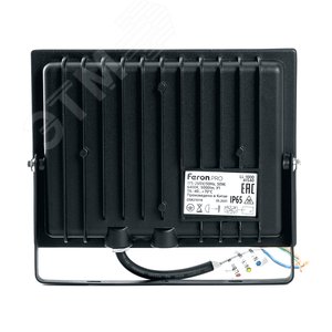 Прожектор светодиодный ДО-50w 6400К 5000 Лм IP65 черный .PRO - фото 2