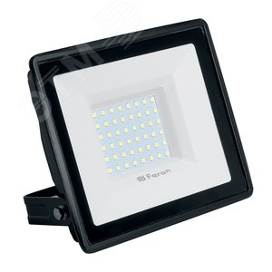 Прожектор светодиодный ДО-70w 6400К 7000 Лм IP65 черный - Feron