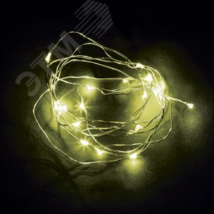 Гирлянда линейная LED желтый 2 м от батареек - фото 2