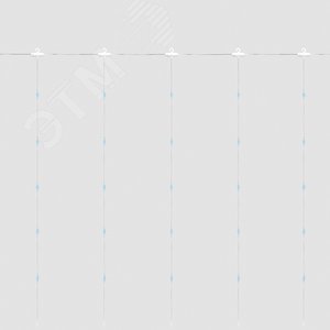 Гирлянда Занавес LED 2700К 2х2 м USB - фото 3