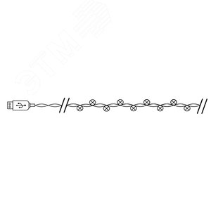 Гирлянда линейная Звездочки LED мультиколор 4.5 м USB - фото 4