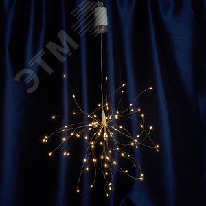 Гирлянда украшение Фейерверк LED 2700К 0.3м от батареек (CL595) - Feron