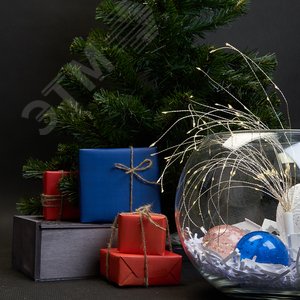 Гирлянда украшение Фейерверк LED 2700К 0.3м от батареек (CL595) - фото 4