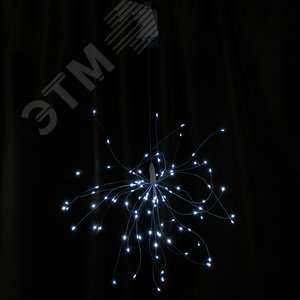 Гирлянда украшение Фейерверк 100 LED 0.3м, 5000K, батарейки 4*АА, IP20, CL595 | 41655 | FERON - фото 2