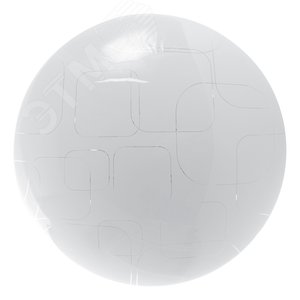 Светильник светодиодный ДБО-20w 6400К круглый белый c узором (AL770 GEO) - Feron