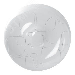 Светильник светодиодный ДБО-23w 6400К круглый белый c узором (AL773 GEO) - Feron