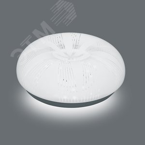 Светильник светодиодный ДБО-23w 6400К круглый белый c узором (AL774 STRIPES) - фото 2