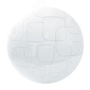 Светильник светодиодный ДБО-29w 6400К круглый белый c узором (AL775 GEO) - Feron