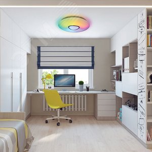 Светильник светодиодный ДБО-60w RGB+CCT 3000-6000К max 5000Лм управляемый (AL5777 RAINBOW) - фото 8