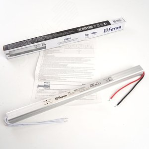 Драйвер светодиодный LED 60w 24v ультратонкий - фото 5