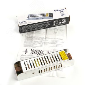 Трансформатор электронный для светодиодной ленты 60W 24V (драйвер), LB019 FERON | 48046 | FERON - фото 6