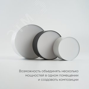 Светильник накладной со светодиодами, 20W, 1400Lm, черный (4000К), AL200 “Simple matte” | 48077 | FERON - фото 6