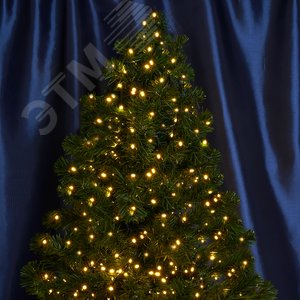 Гирлянда линейная Кластер, 500 LED 2700K, 10м + 2м (с контроллером)  зеленый шнур,  IP20  CL09 | 48178 | FERON - Feron