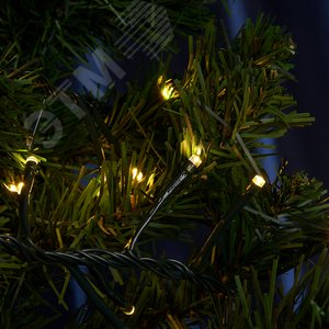 Гирлянда линейная Кластер, 500 LED 2700K, 10м + 2м (с контроллером)  зеленый шнур,  IP20  CL09 | 48178 | FERON - фото 2