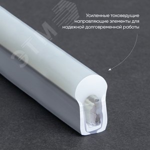 Лента светодиодная,144SMD(2835)/м 12Вт/м 220V IP67 50м, 4000K, FERON LS721 с 1 сетевым шнуром, 1 заглушкой, 1 коннектором в комплекте | 48208 | FERON - фото 3