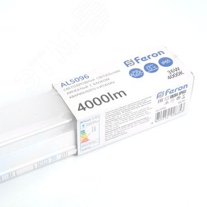 Светодиодный светильник линейный с БАП36W 4000K 1200*60*55мм IP65  AL5096 | 48292 | FERON - фото 9