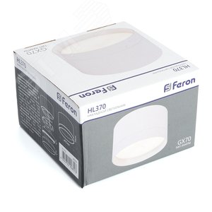 Светильник потолочный 25W, 230V, GX70, белый, HL370 | 48299 | FERON - фото 8