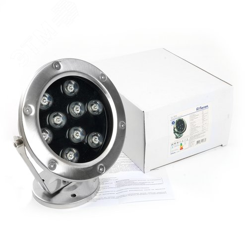 Прожектор светодиодный подводный ДО-9w 24в RGB IP68 (БЕЗ ДРАЙВЕРА!) - фото 7